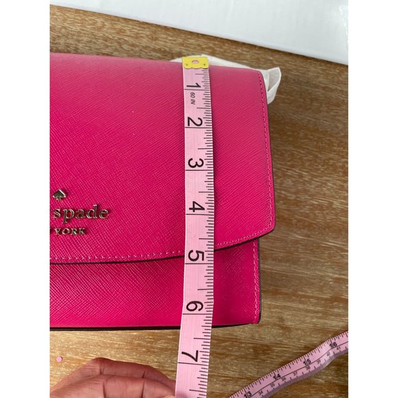 KATE SPADE Carson saffiano leather convertible pink ruby purse - Picture 13 of 14